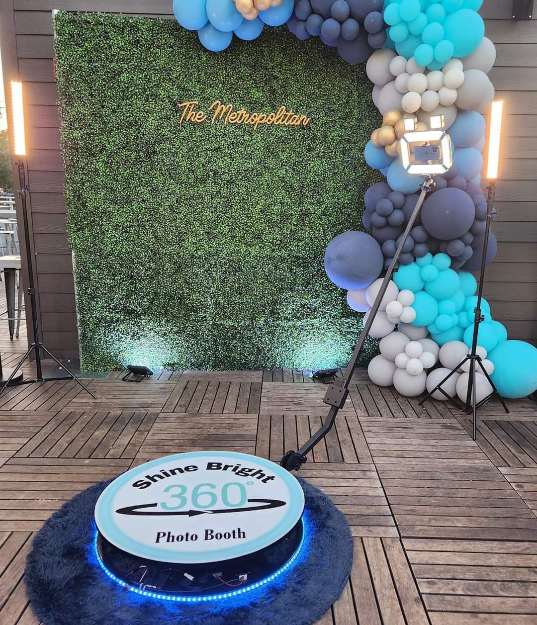 Our Booth - Shine Bright 360 Photo Booth